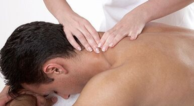 Masaje del cuello con osteocondosis